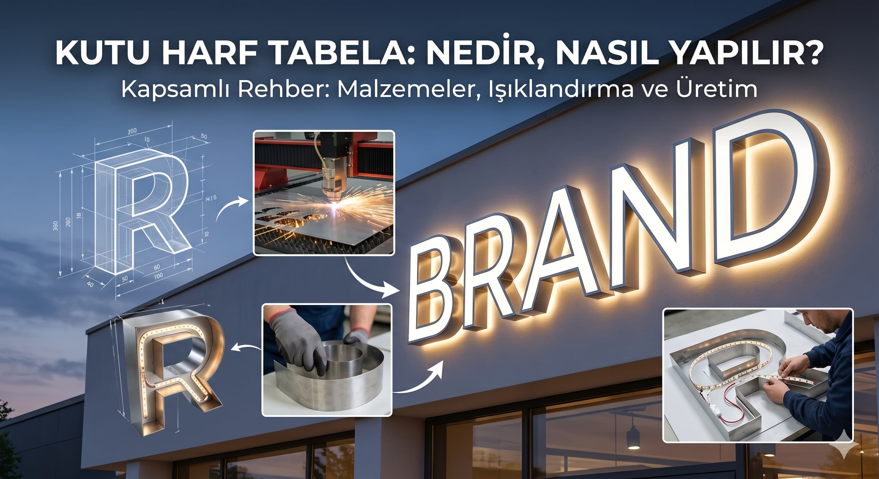 Kutu harf tabela örneği Ankara